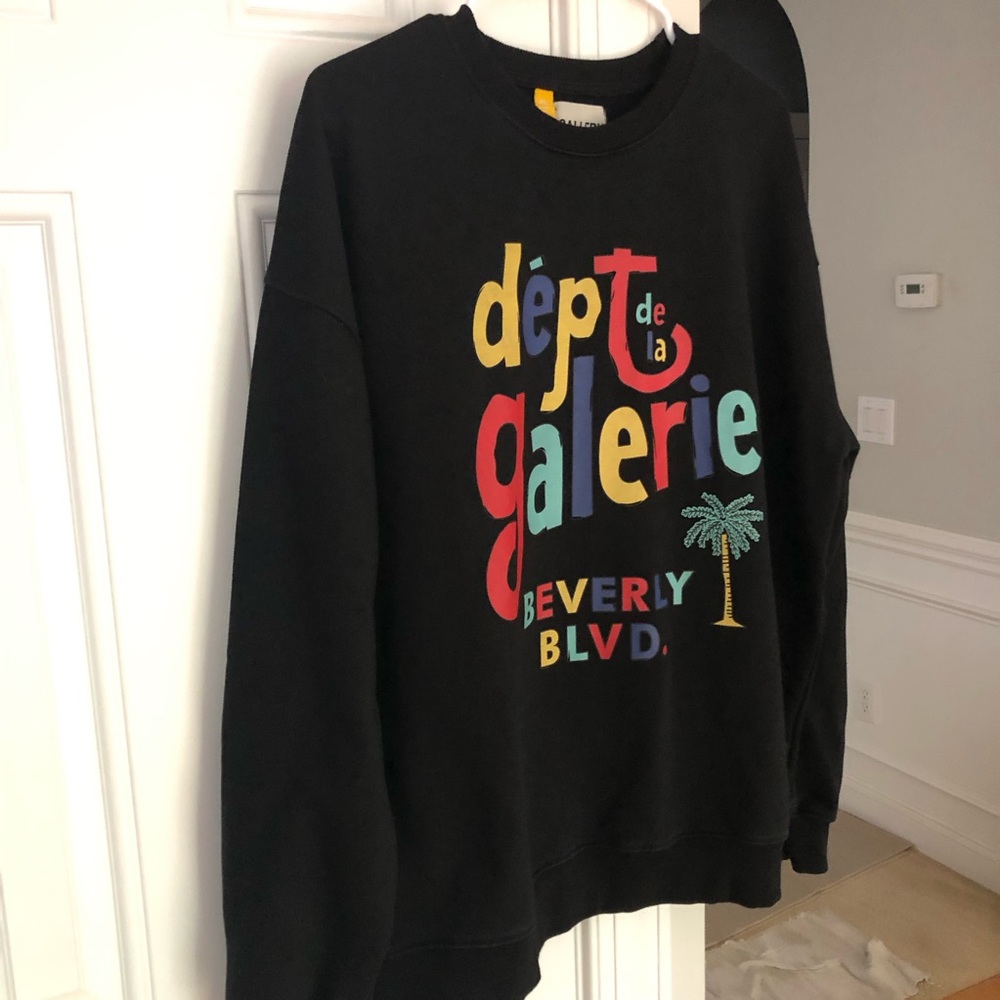 GALLERY DEPT: dept de la galerie beverly blvd. Graphic Sweatshirt. Size XL